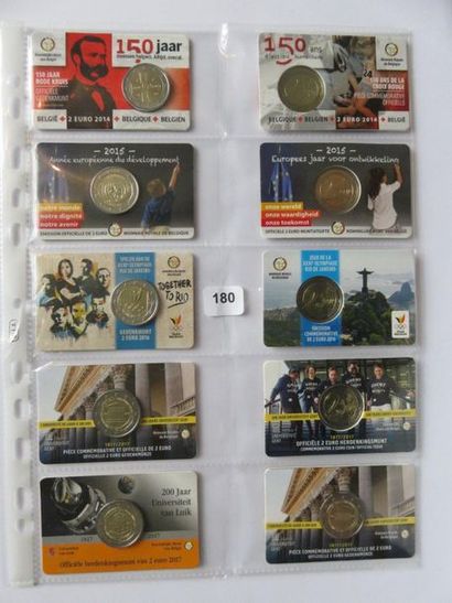 Monnaies Euros - Belgique - Collection de...