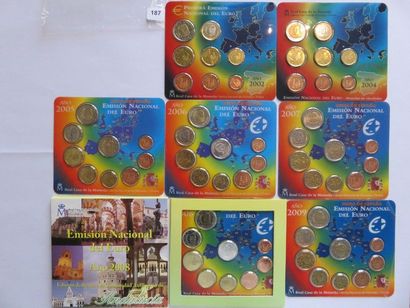 Monnaies Euros - Espagne - Collection de...