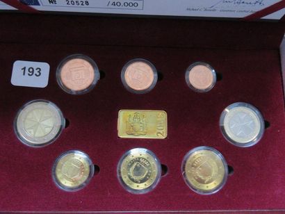 Monnaies Euros - Malte - Collection de 3...