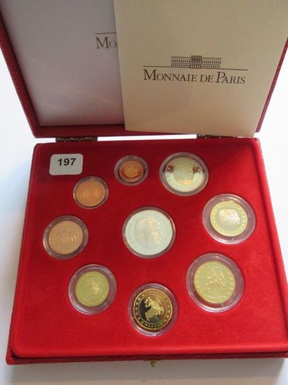 Monnaies Euros - Monaco - Coffret Série Belle...