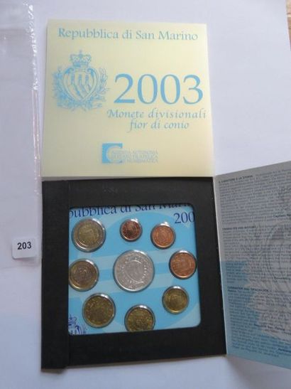 Monnaie Euros - Saint-Marin - Série BU 2003...