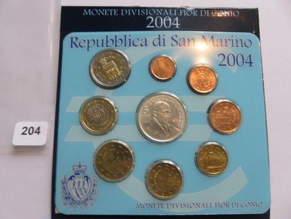 Monnaie Euros - Saint-Marin - Série BU 2004...