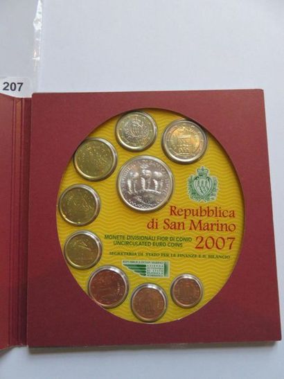 Monnaie Euros - Saint-Marin - Série BU 2007...