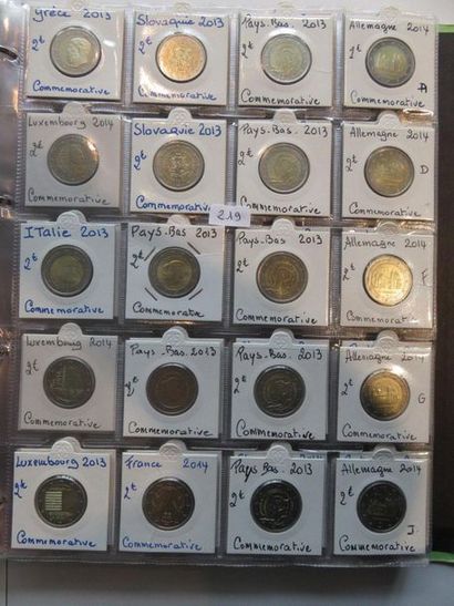 Monnaies Euros - Collection de 376 monnaies...
