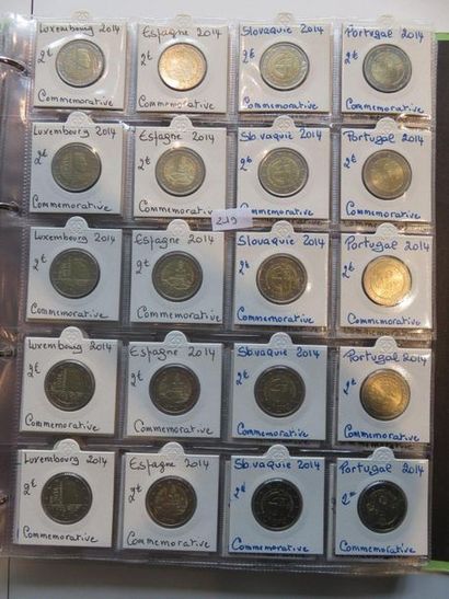 Monnaies Euros - Collection de 376 monnaies...