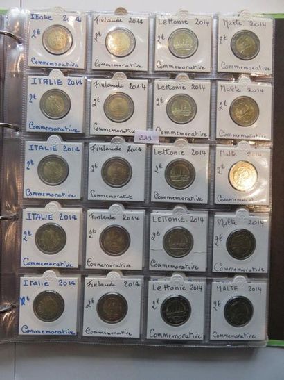 Monnaies Euros - Collection de 376 monnaies...