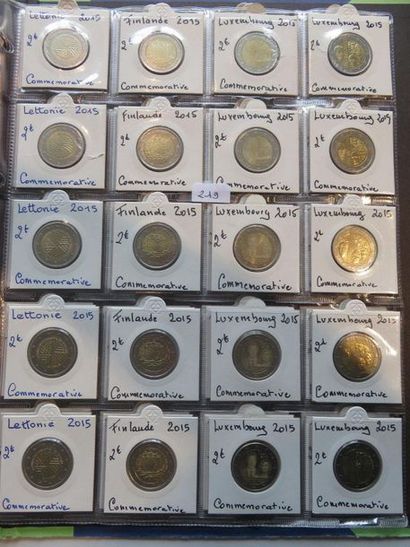 Monnaies Euros - Collection de 376 monnaies...