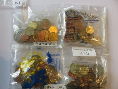 Monnaies Euros - Collection de 4 x Kits de...