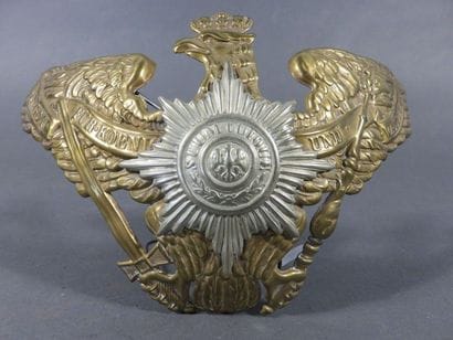 Plaque de casque de l’infanterie prussienne....