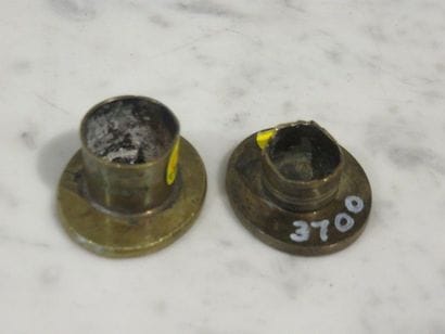 Deux cachets à cire en laiton, d’officier....