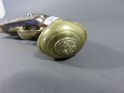 Petit pistolet à silex d’officier. Canon...