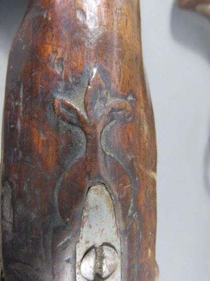 Paire de pistolets d’officier à silex type...