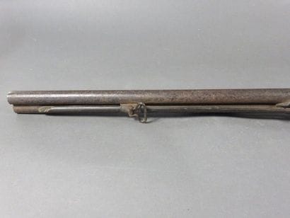 Fusil de chasse à silex transformé à percussion,...