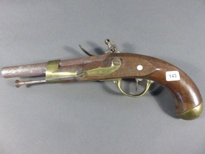 Pistolet d’arçon à silex modèle An XIII....