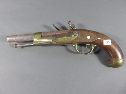 Pistolet d’arçon à silex modèle An XIII....