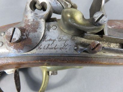 Pistolet d’arçon à silex modèle An XIII....