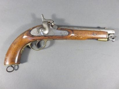 Pistolet anglais à percussion pour les Indes....