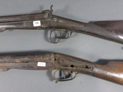 Fusil de chasse à broche deux coups, calibre...