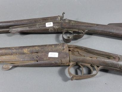 Fusil de chasse à broche deux coups, calibre...