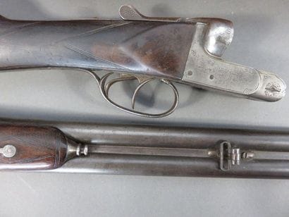 Fusil de chasse Hammerless, deux coups, calibre...