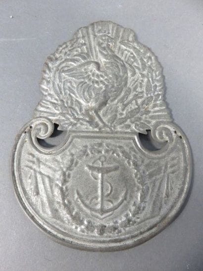 Rare plaque de l’administration des troupes...