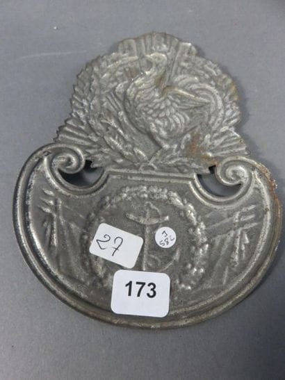 Rare plaque de l’administration des troupes...