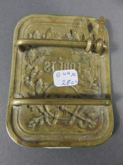 Plaque de baudrier de giberne des « Forêts »...