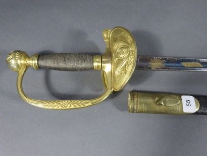 Epée d’officier modèle 1816 . Fusée entièrement...