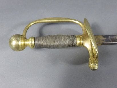 Epée d’officier modèle 1816 . Fusée entièrement...