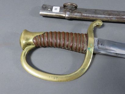 Sabre de canonnier monté modèle 1829. Poignée...