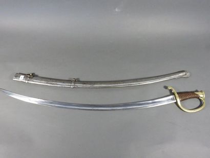 Sabre de canonnier monté modèle 1829. Poignée...