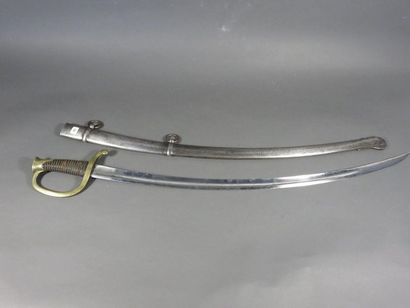 Sabre de canonnier monté modèle 1829. Poignée...