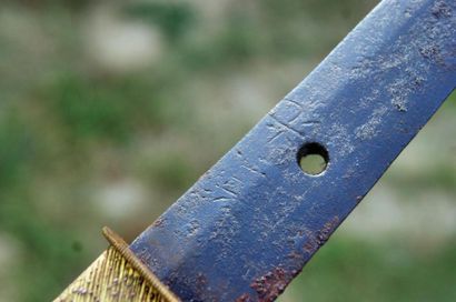 Sabre Katana indochinois. Poignée recouverte...