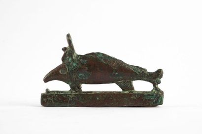 Statuette représentant un Oxyrinque sur une...