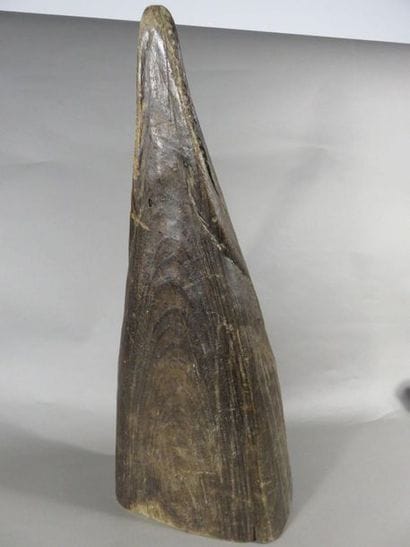 Proue de pirogue représentant une tête de...