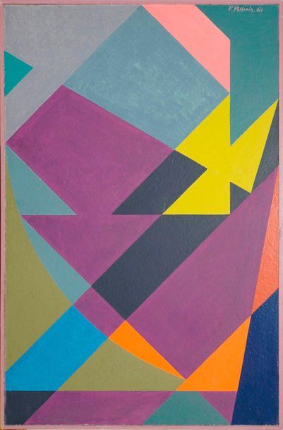Francis PELLERIN, 1915-1998

Peinture géométrique,...