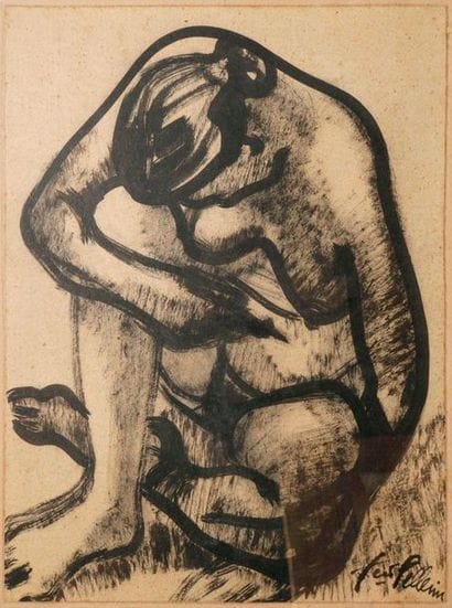 Francis PELLERIN, 1915-1998

Nu féminin assis

encre...