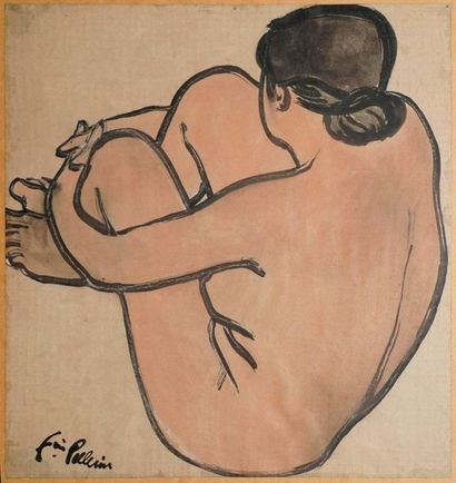 Francis PELLERIN, 1915-1998

Nu féminin assis...