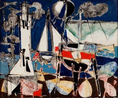 Claude VENARD, 1913-1999

Voiliers au port

huile...