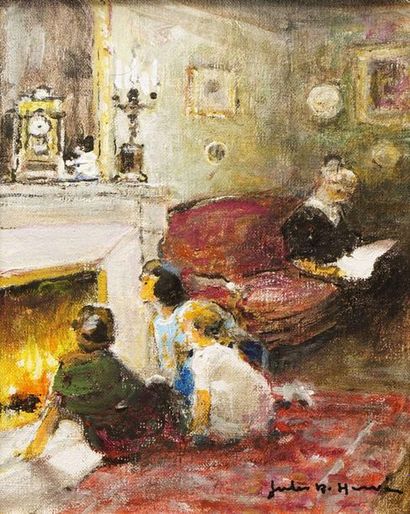 Jules René HERVÉ, 1887-1981

Devant la cheminée

huile...