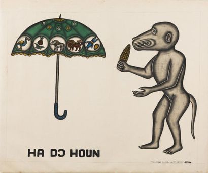 TOKOUDAGBA Cyprien (1939-2012, Bénin)

Adondozan

Acrylique...