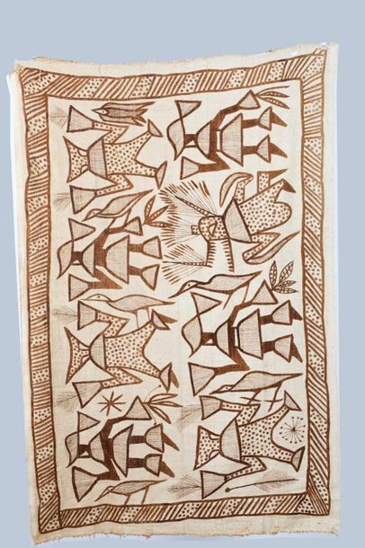 ANONYME

Scène animée 

Tissu peint 

122x194...