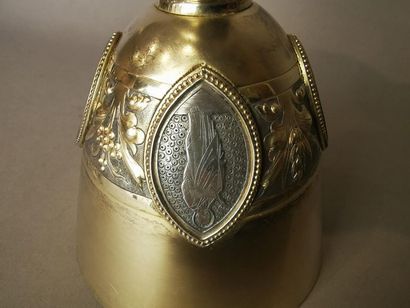 CALICE ET PATENE en argent et argent doré....