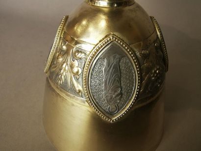 CALICE ET PATENE en argent et argent doré....