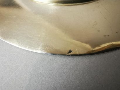 CALICE ET PATENE en argent et argent doré....