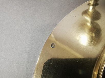 CALICE ET PATENE en argent et argent doré....