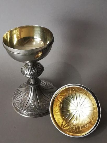 CIBOIRE en argent. PARIS, FAVIER, ap. 1838...