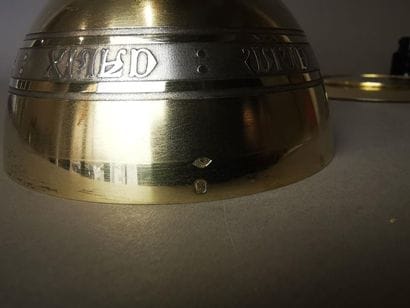 CALICE ET PATENE en argent et argent doré....