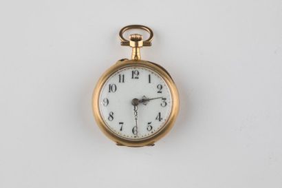 Montre pendentif en or 750 millièmes, joli...