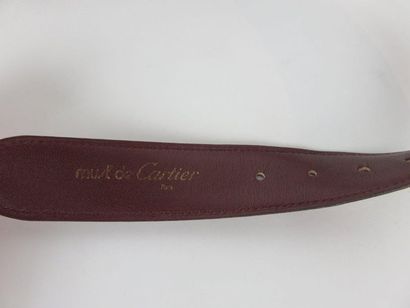 CARTIER

Ceinture en cuir d'agneau bordeaux....